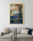 West Point New York Vintage Travel Unframed Print Wall Art