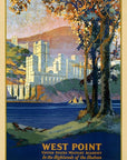 West Point New York Vintage Travel Unframed Print Wall Art