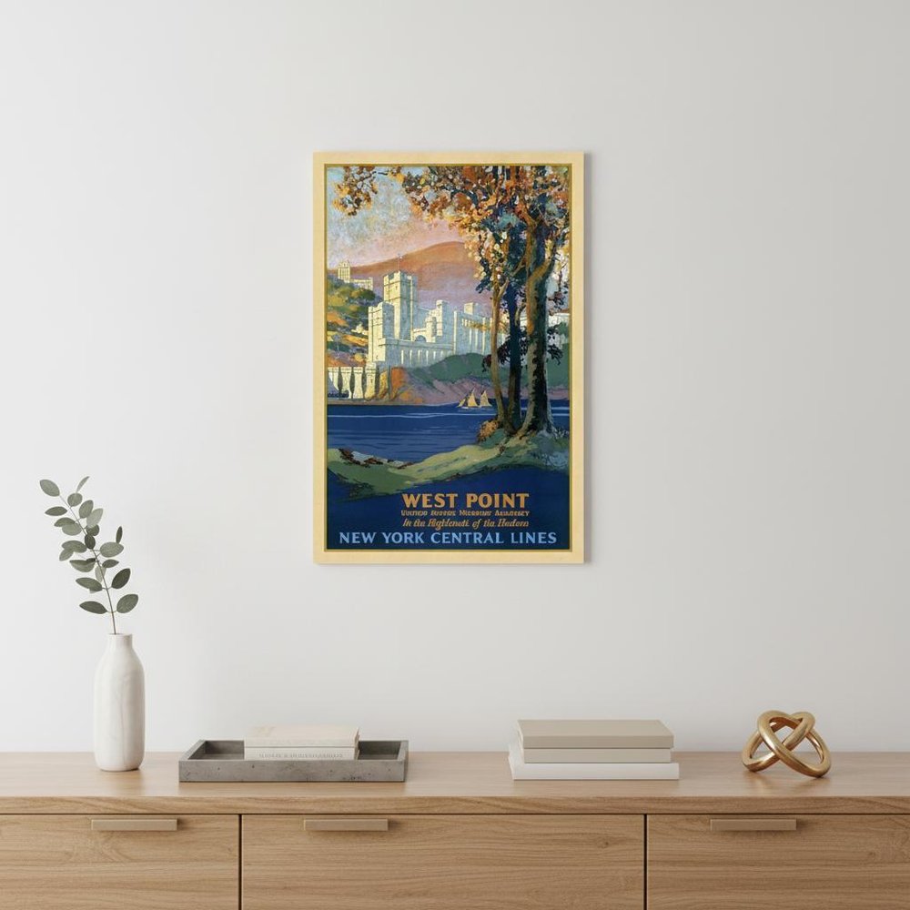 West Point New York Vintage Travel Unframed Print Wall Art