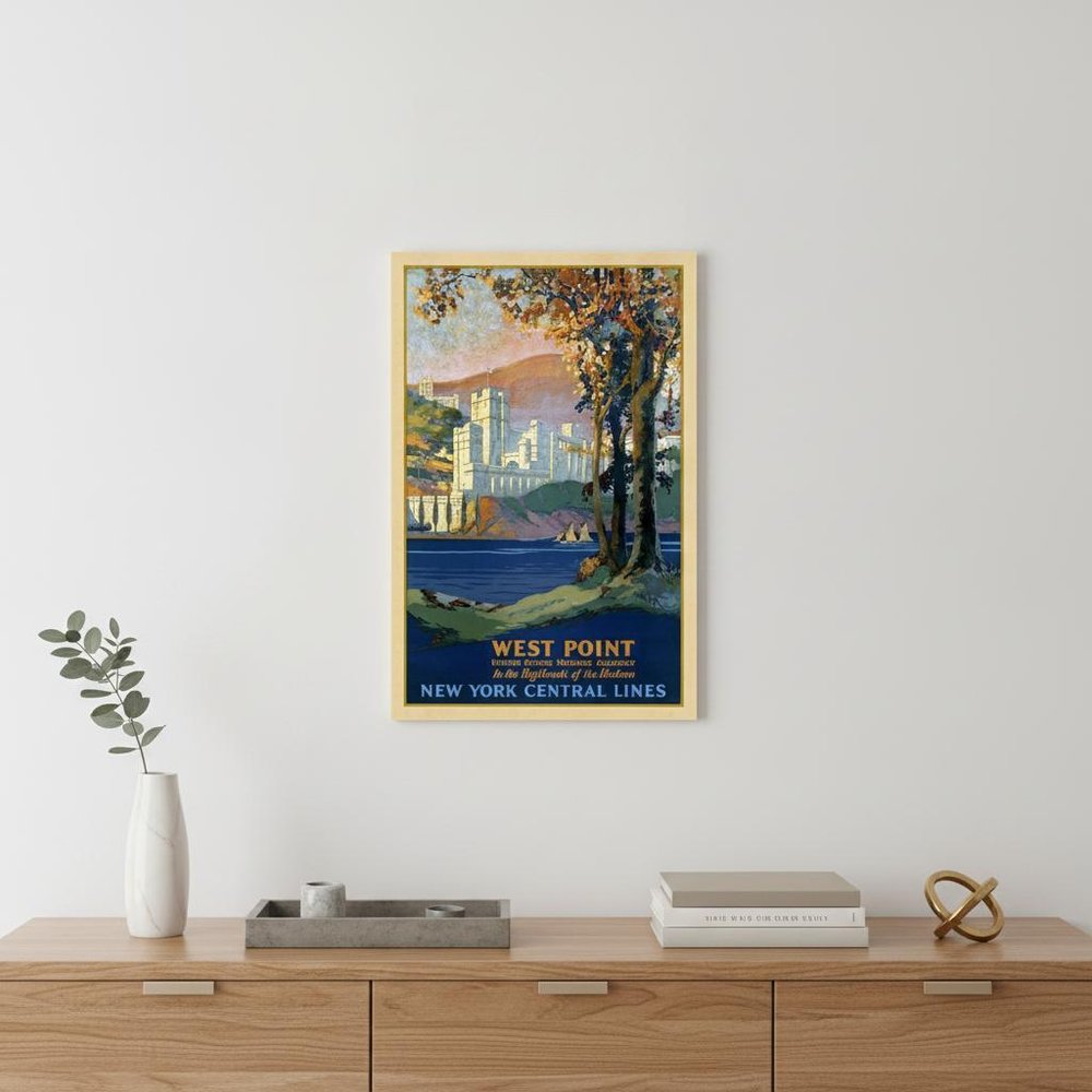 West Point New York Vintage Travel Unframed Print Wall Art