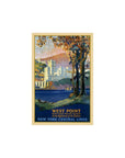West Point New York Vintage Travel Unframed Print Wall Art