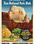 Zion National Utah Unframed Print Wall Art