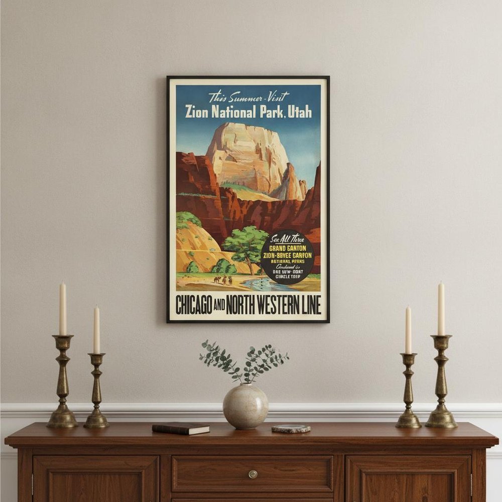 Zion National Utah Unframed Print Wall Art