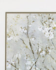 Set of Two Small White Flowers Wall Art