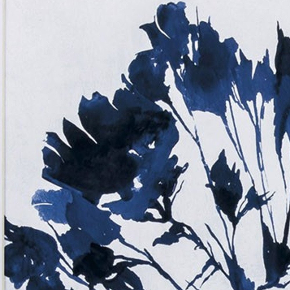 Set of Two 19" x 19" Deep Blue Sea Coral Watercolor Wall Art