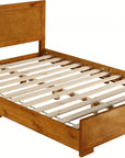 Oak Solid and Manufactured Wood Queen Bed Frame