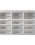 71" White Solid Wood Frame Dining Hutch With Multiple Shelves And Three Drawers