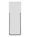 64" Silver Metal Wall Mounted And Freestanding Framed Accent Mirror