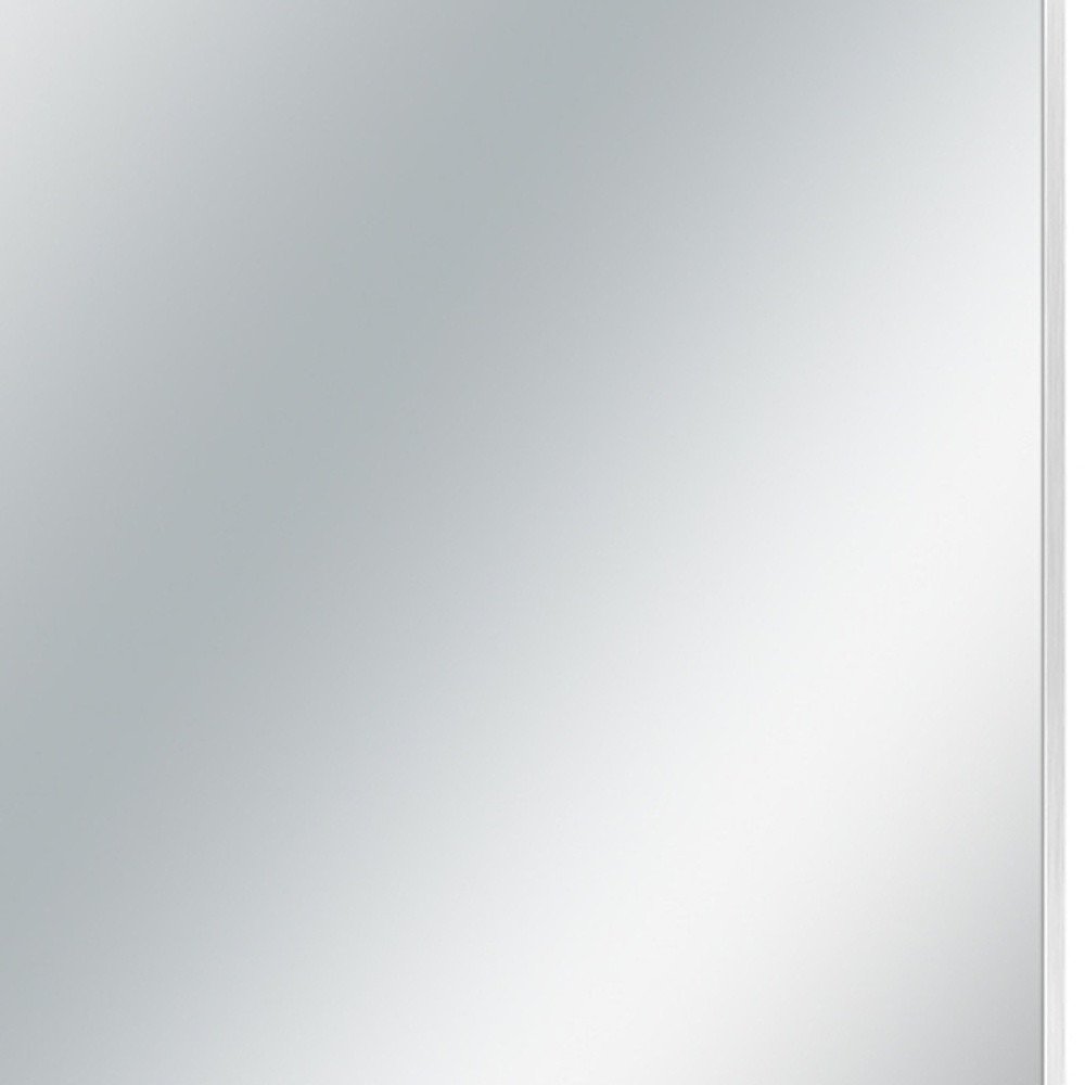 36" Silver Metal Accent Mirror