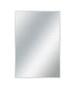 36" Silver Metal Accent Mirror