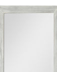 Brushed White Wooden Mirror
