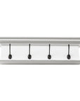 28" Classic White Wood Four Hook Hanging Coat Rack