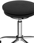 Black and Silver Adjustable Height Swivel Rolling Office Chair