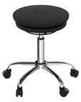 Black and Silver Adjustable Height Swivel Rolling Office Chair