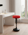 Red and Black Adjustable Height Swivel Office Chair