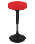 Red and Black Adjustable Height Swivel Office Chair