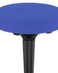 Blue and Black Adjustable Height Swivel Office Chair