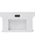 Classic White Two Hook Hanging Coat Rack