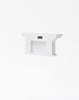 Classic White Two Hook Hanging Coat Rack