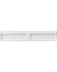 Classic White Wood Wide Eight Hook Coat Rack