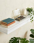 47" Classic White XL Floating Wall Shelf