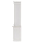 71" White Dining Hutch With Twelve Shelves And Three Drawers
