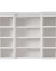 71" White Dining Hutch With Twelve Shelves And Three Drawers
