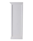 52" White Two Drawer Storage Cabinet With Baskets