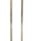 61" Metal Floor Lamp With White Fabric Shade