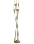 60" Six Light Torchiere Floor Lamp
