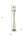 60" Six Light Torchiere Floor Lamp
