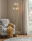 60" Six Light Torchiere Floor Lamp