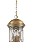 Lincoln 4-Light Antique Brass Hanging Light