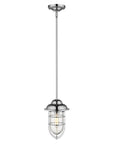 Silver Teardrop Shape Pendant Light