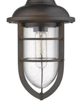 Antique Bronze Teardrop Shape Pendant Light