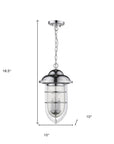 Dylan 3-Light Chrome Hanging Lantern