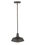 Antique Bronze Shallow Plate Adjustable Pendant Light