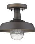 Antique Bronze Shallow Plate Adjustable Pendant Light