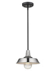 Silver Shallow Plate Adjustable Pendant Light