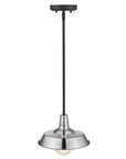 Silver Shallow Plate Adjustable Pendant Light