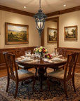 Naples 1-Light Marbelized Mahogany Hanging Light