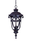Naples 3-Light Marbelized Mahogany Hanging Light