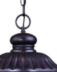 Naples 3-Light Marbelized Mahogany Hanging Light