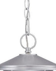 Silver Lantern Metal Dimmable Chandelier With Frosted Shades