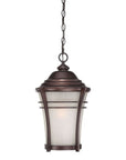 Frosted Glass Bronze Lantern Hanging Light