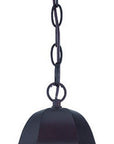 Matte Black Geometric Glass Hanging Light