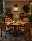 Matte Black Glass Lantern Hanging Light