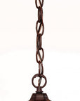 Brown Lantern Beveled Metal Dimmable Chandelier With Clear Shades