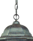 Two Light Antique Black Carousel Lantern Hanging Light