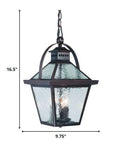 Bay Street 3-Light Architectural Bronze Hanging Light